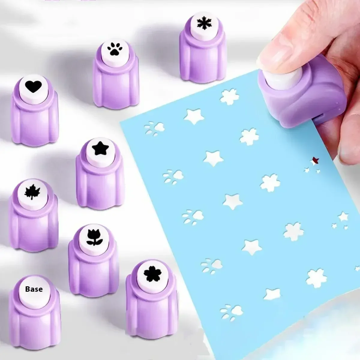 1Pcs Mini Hole Punch,,Cartoon Pattern Handmade Embosser For DIY Colorful Paper,Bookmark,Notebook Gift Art Stationery Supplies