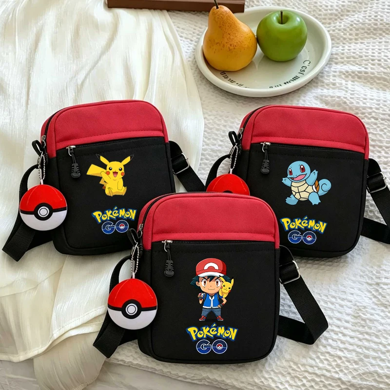 Shoulder Bag for Women Men Anime Pokemoned Crossbody Bag Boy Girl Cartoon Canvas Square Messager Women Men Travel Sport Gift