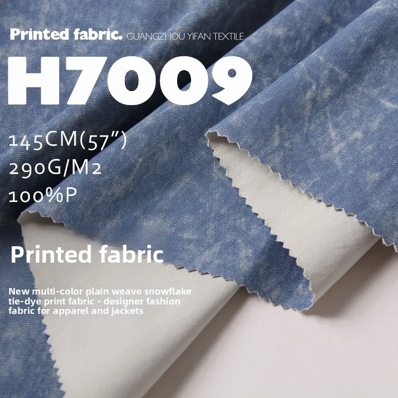 Multi Color Snowflake Dyed Printed Fashion Fabric for Dress Coat Jacket Clothing Design Cloth Diy By The Meter Sewing Material