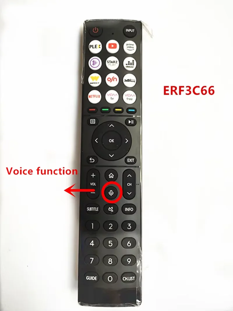 55U7HQSuitable for Hisense TV Bluetooth voice remote control ERF2M36H ERF3C66 ERF2H36H ERF2036H  ERF2J36H