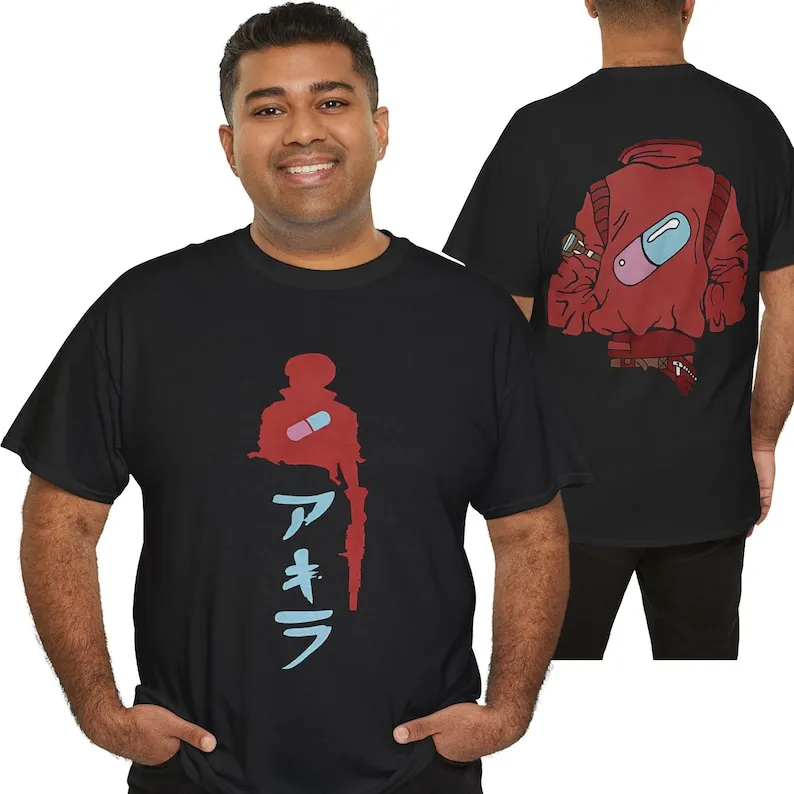 Camiseta de motocicleta Neo-Tokyo, camisa urbana streetwear, camiseta de anime, top gráfico, camiseta retrô de vestuário mangá