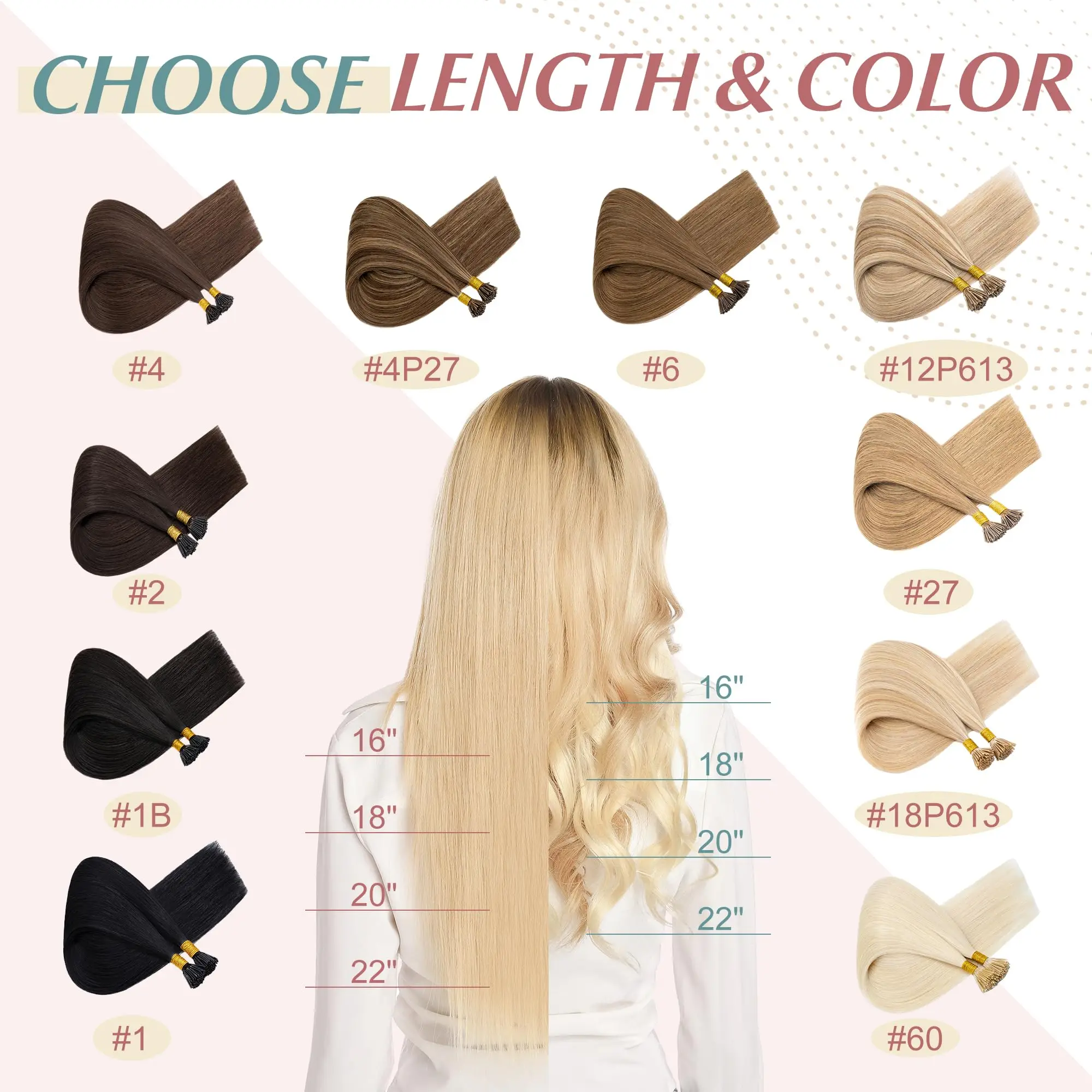 وصلات شعر بحلقة نانو 100% لحمة شعر بشري مستقيمة مع خرز صغير للتثبيت الآمن غير المرئي #5