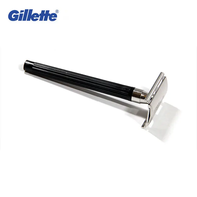 Gillette – porte-couteau + lames pour rasoir à rasage manuel, Super bleu, authentique, sûr, soins du visage, pour hommes, cadeau offert