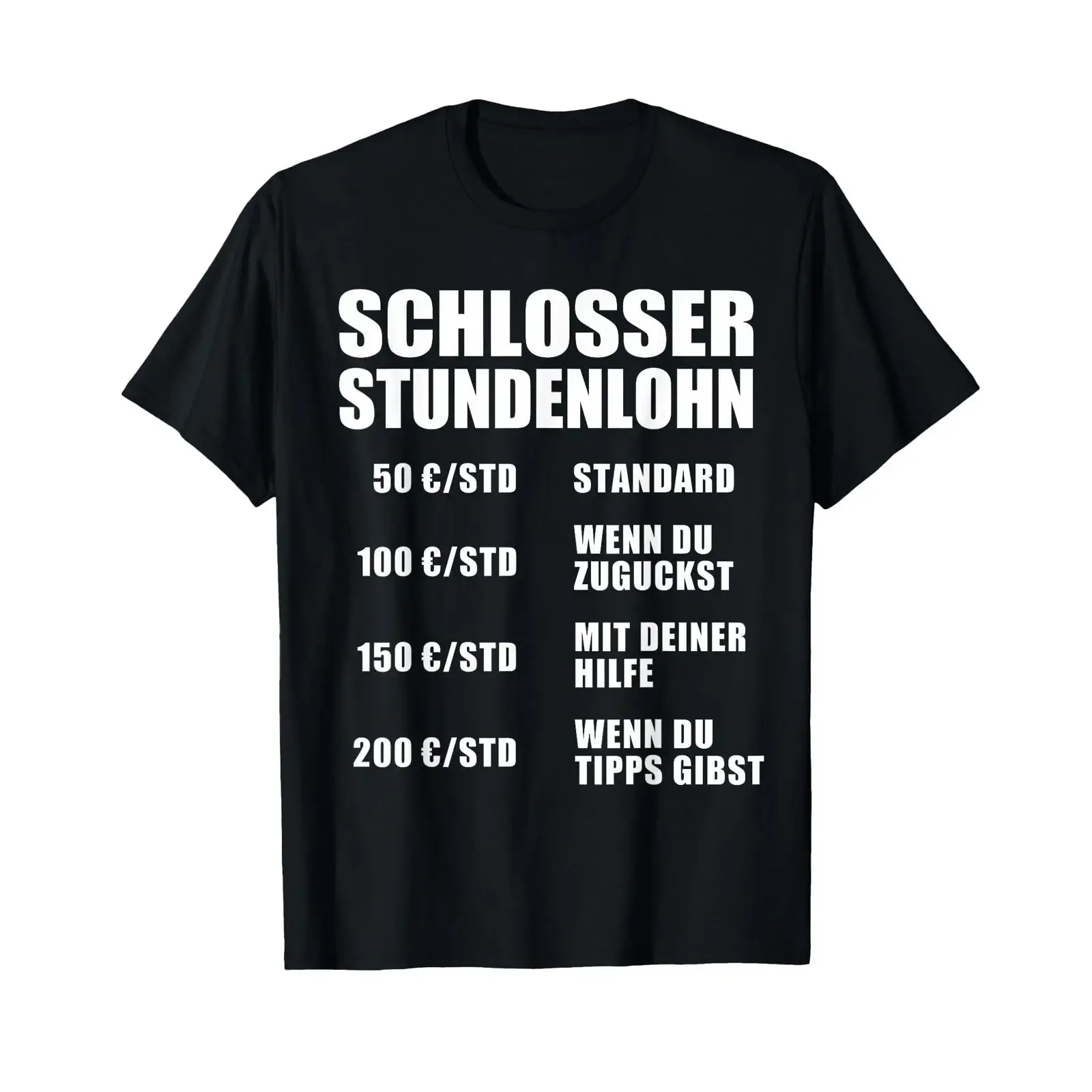 Hourly wage locksmith craftsman work profession T shirt vintage Washed Stylish Unisex Casual designer clothes Versatile