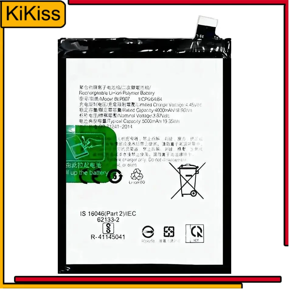 

5000Mah BLP807 Mobile Phone Battery Safe For Oppo Realme 7 Narzo 30 Pro 5G Global Version Fast Charging