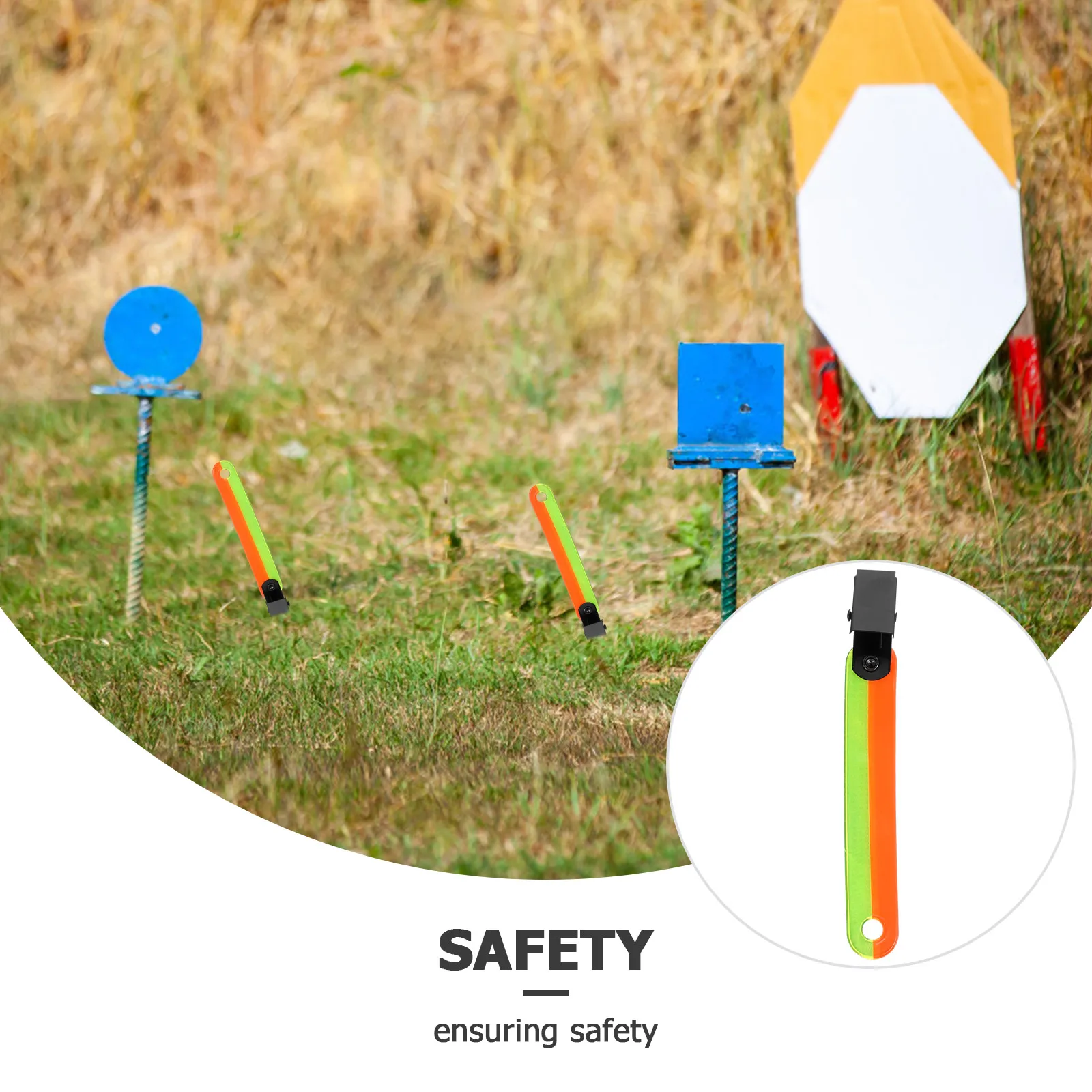 

12pcs Fluorescent B Clips PVC Durable High Visibility Camping Accessories Trail Markers Glow Easy Use Waterproof Outdoor