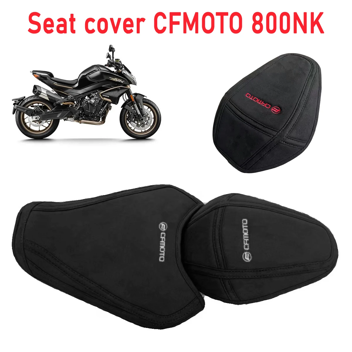 Motorcycle Velvet Seat Cover CFMOTO 800NK NK800 NK 800 2022 2023 2024 Bicycle Upgrade Seat Cover Handmade DIY appearance