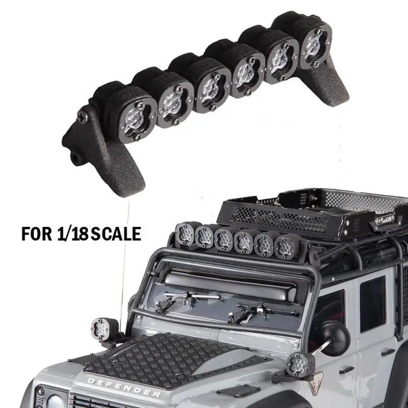 

Roof Spotlight Luggage Rack Led For 1/18 1/24 Rc Crawler Car Traxxas Trx4m Defender Bronco Fms24 Axial Scx24