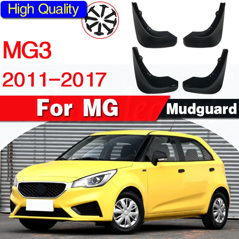 4pcs Mudflaps For MG 3 MG3 2011 ~ 2017 Mudguards Fender Mud Flap Guard Splash Mudguard Auto Styline Front Rear Car Accessories