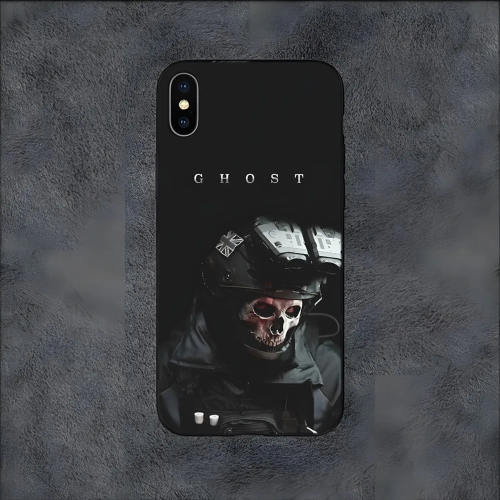جراب هاتف Ghost C-Call of واجب ، غطاء سيليكون ، مناسب لهاتف samung S24 ، S21 ، S22 ، S23 ، S30 ، Ultra ، S20 ، S30 ، Plus ، S21 ، Fe ، 50G
