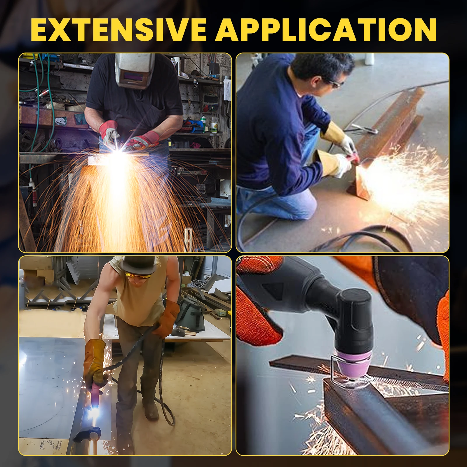 SSIMDER Plasma Cutter 50Amp Non-Touch Pilot ARC Plasma Cutting Machine with High Frequency Dual Voltage 110/220V Plasma Cutter