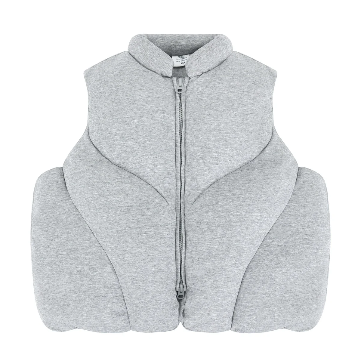 

SUPER WAY Unisex Retro American Vest Jacket Streetwear Loose Fit Fleece Lined Stand Collar Zippered Coat for Autumn Winter P505#