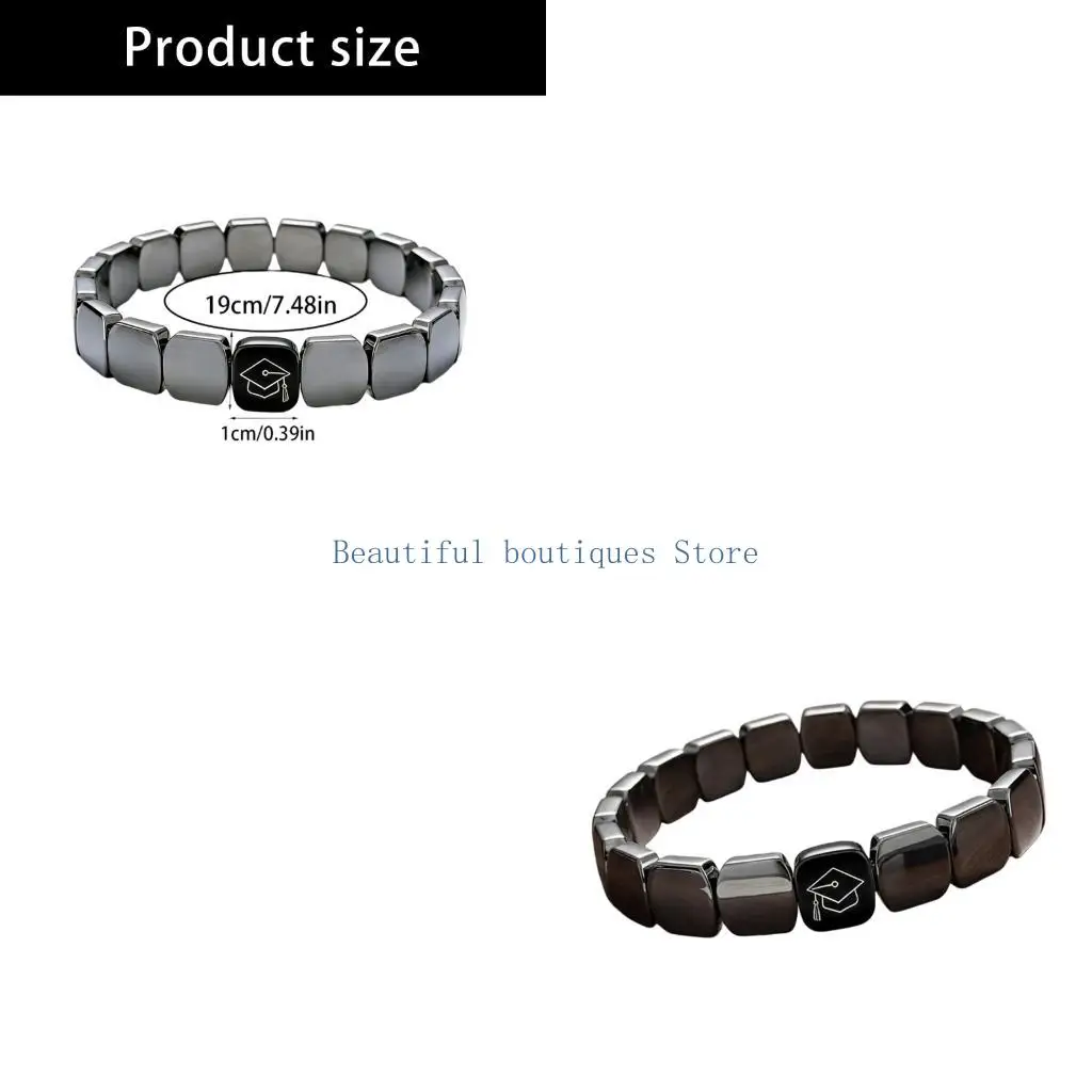 U4LF Symbolic 2026 Year Beaded Bracelet Academic Achievement Gift For Students