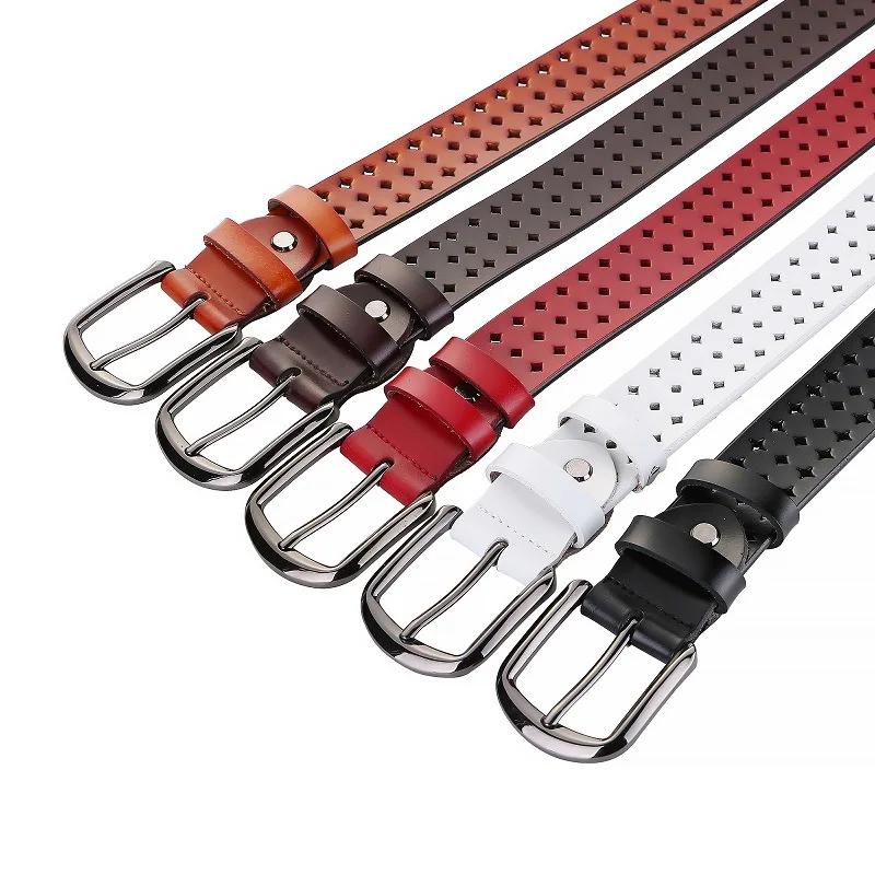 

Женские полые широкие ремни из натуральной яловой кожи с пряжкой, модный повседневный джинсовый ремень в корейском стиле, декоративный поясной ремень