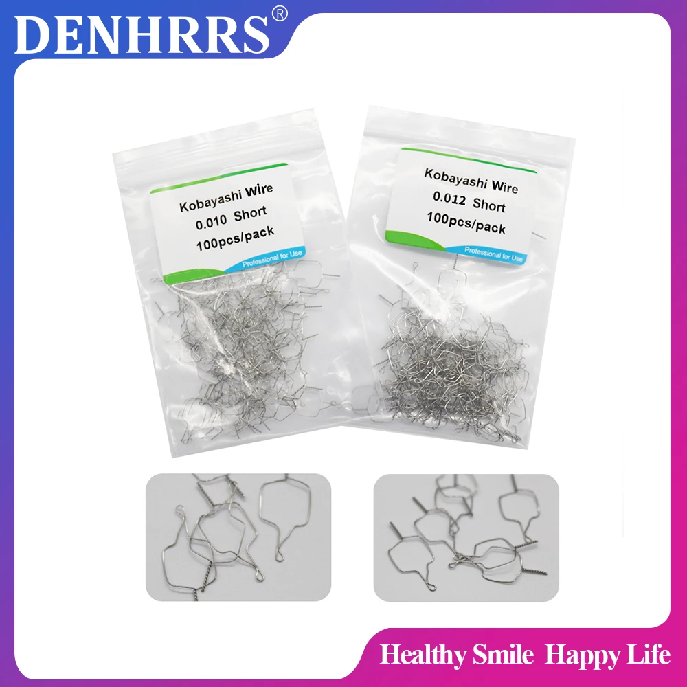 100pcs/bag Orthodontic Dental Kobayashi Welded Preformed Ligature Wire