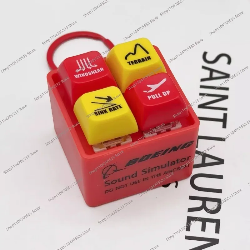Warning Simulator For Pilot's Refreshing and Stress Relieving Device BOEING 737 777 787 AIRBUS A330 A320 EGPWS TCAS toy keychain