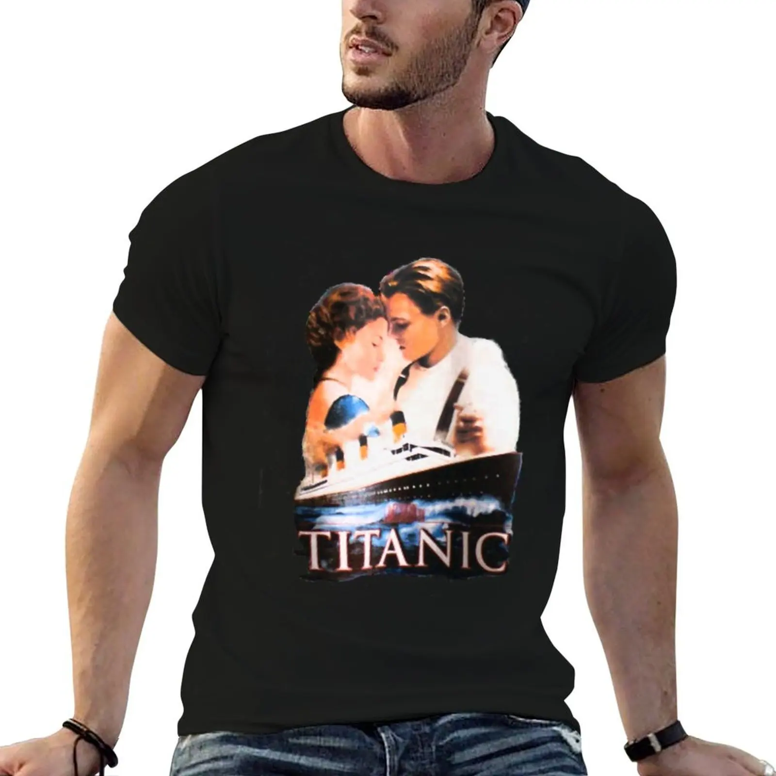 1998 Official Titanic , Leonardo Di Caprio Vintage , Kate Winslet , Official Titanic movie shirt, Screen stars T-Shirt