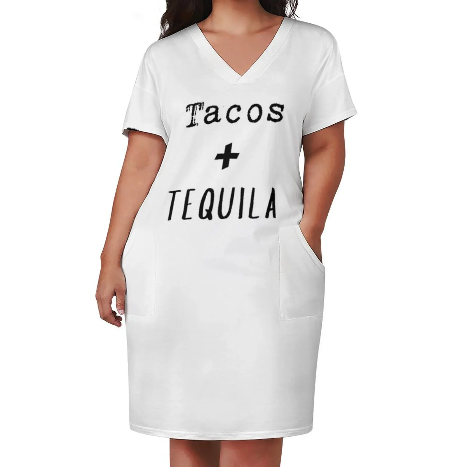 Tacos and Tequila Loose Pocket Dress prom dresses 2025 womens clothing