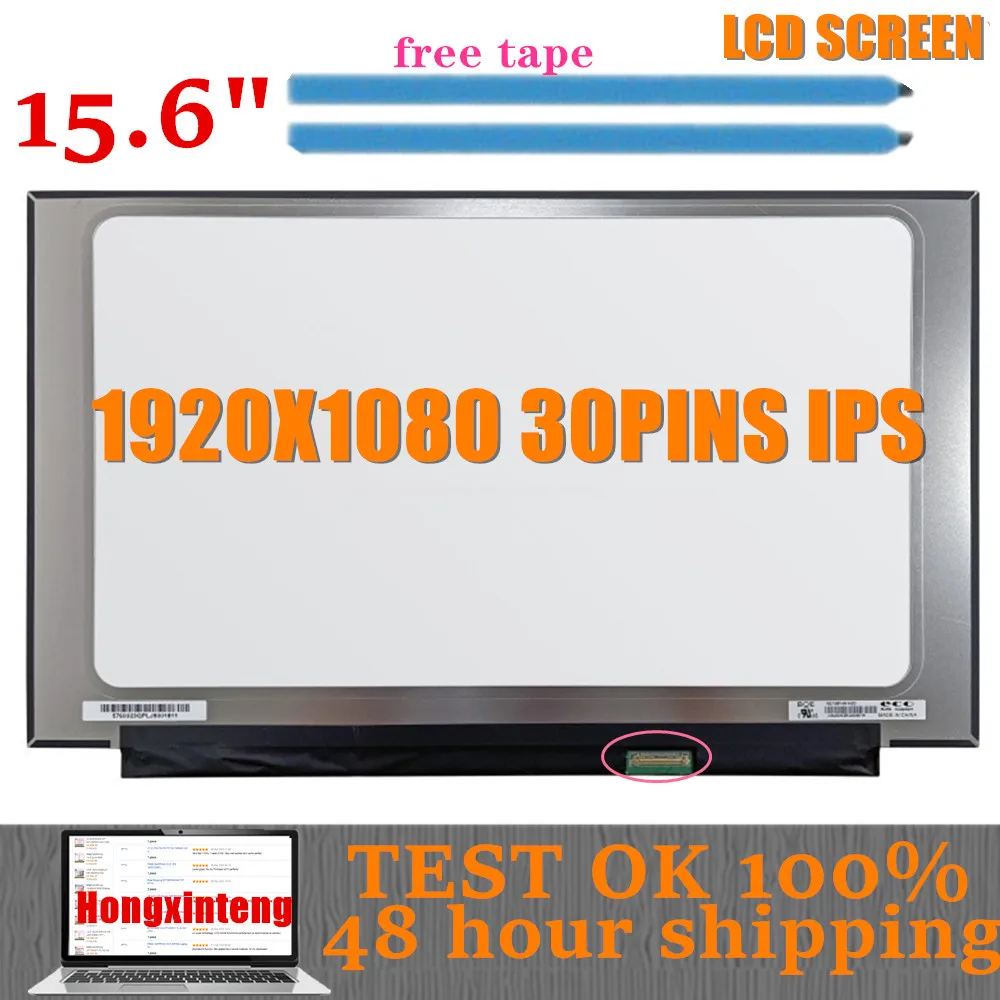 

15.6"FHD 1920X1080 LCD For Lenovo Ideapad S145-15AST S145-15API S145-15IWL 81N3 Laptop IPS LED Screen Display Matrix 30Pin