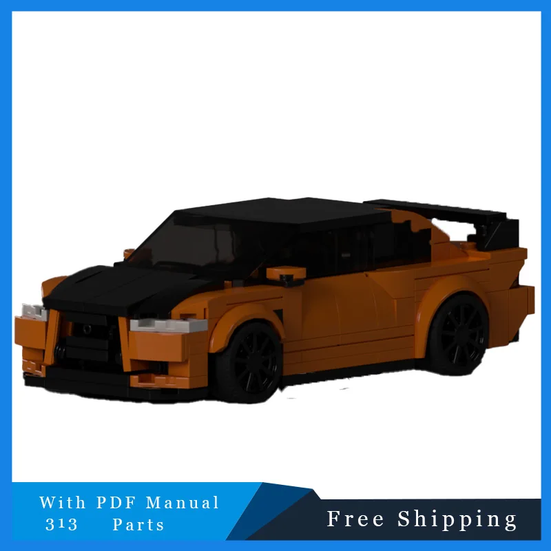 blocs-de-construction-de-voiture-moc-city-series-313-pieces-technique-de-course-garage-creatif-jouet-en-brique-cadeaux-populaires-d'anniversaire-de-noel