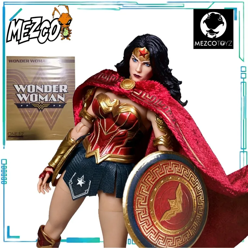 Mezco Toyz Authentic 1/12 Scale Comics Wonder Woman Action Figure Collectible Exquisite Toy Perfect As A Gift