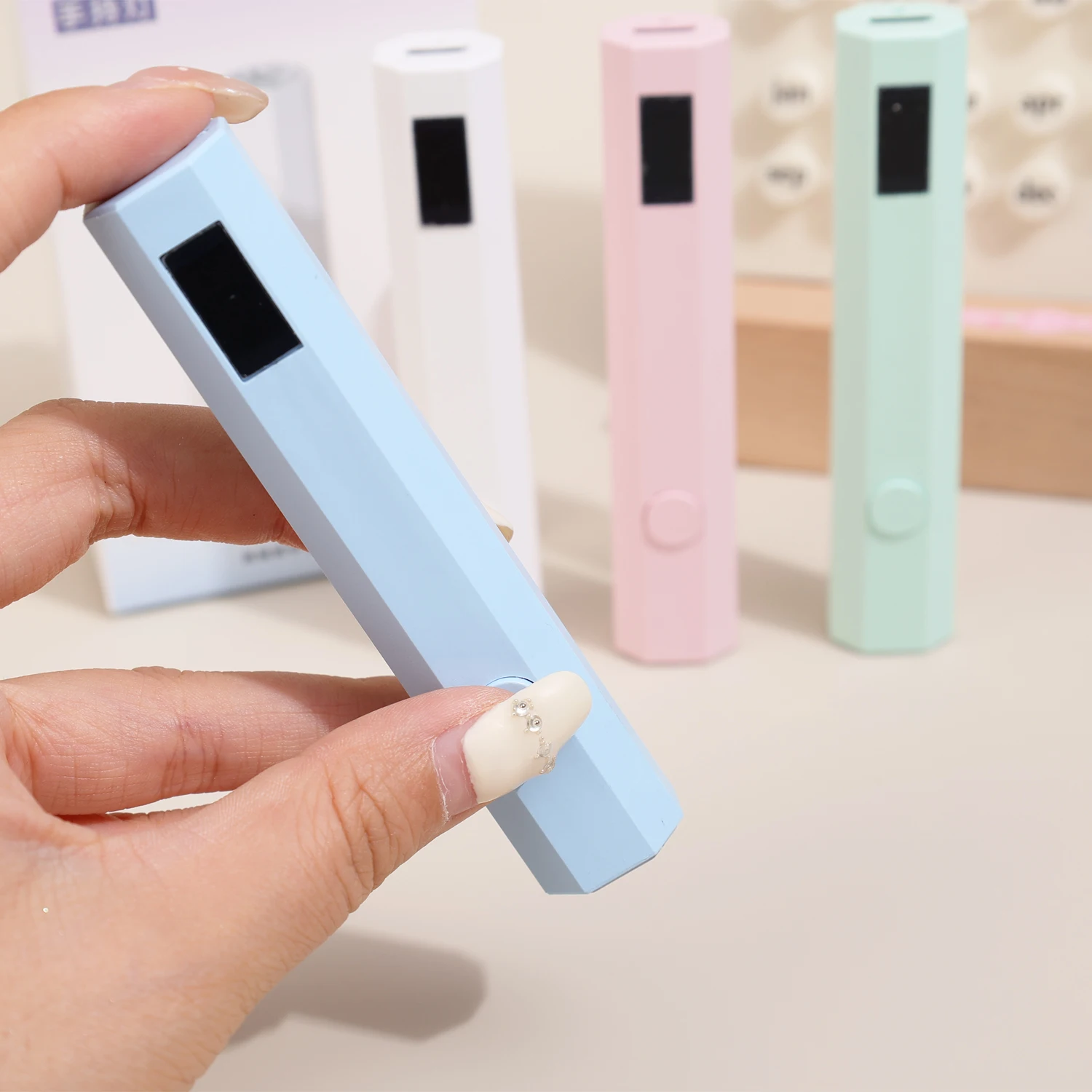 ハンドヘルドミニネイルランプタイミング表示ファミリークイックドライ懐中電灯ペンポータブル充電式ネイルドライヤーマシン Uv Led ネイルランプ