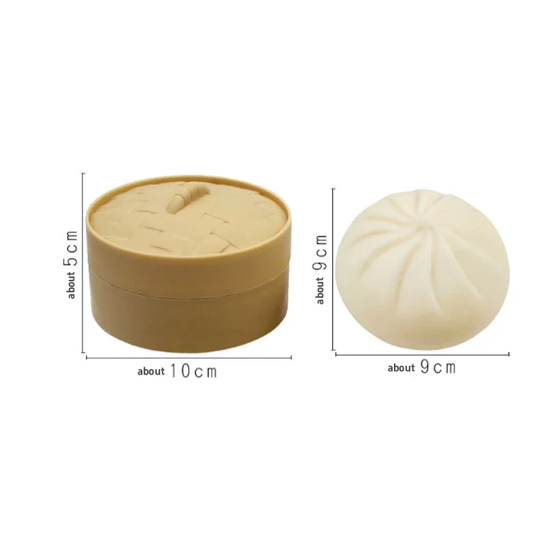 Colorful Dumpling Squishes Stress Balls Reusable Low Rebound Decompression Toys Dough Ball Unique Home Decoration Gifts