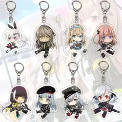 6CM Charm Hot Anime Game Girls Frontline Acrylic Keychain Model Cosplay Characters Ornament Accessories Goods Collection Gifts