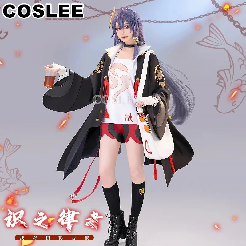 

COSLEE Honkai Impact 3 Fu Hua Cosplay Costume Fashion Uniform Halloween Party Outfit Women Role Play Clothing Game Suit New