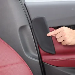 For BMW 5 Series G60 2024 2025 Silicone Black/Red Car B-pillar Anti-collision Decorative Sticker Car Interior Accessories