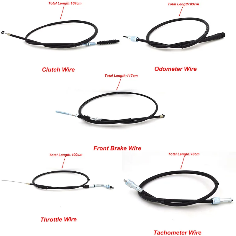 Motorcycle Front Brake/Odometer/Clutch/Tachometer/Throttle Cable Rope Wire Line For Honda CG125 ZJ125 Motorcycle Accessories