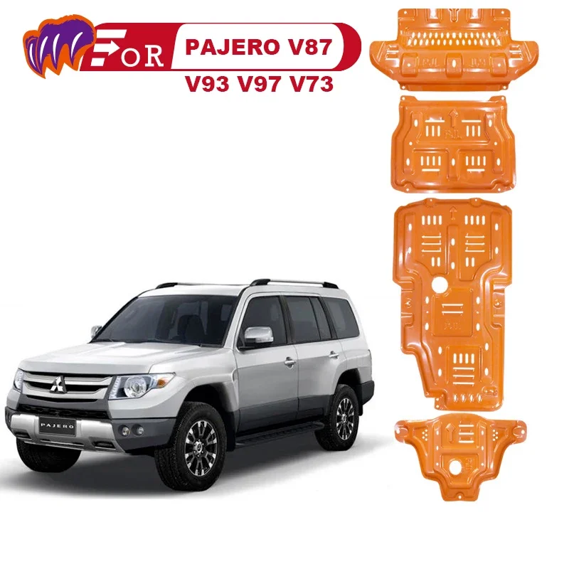 

Для MITSUBISHI PAJERO V87 V93 V97 V73 2020 детали двигателя, брызгозащитная Нижняя плата, автомобильные аксессуары под крышкой