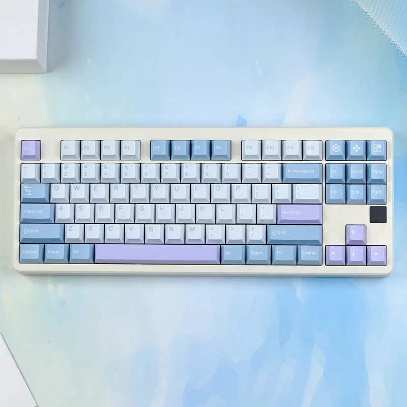 177 Keys/set GMK Blue Samurai Illusion Keycaps PBT Double Shot Key Caps Cherry Profile Lightproof Keycap For 61 64 68 84 87 96