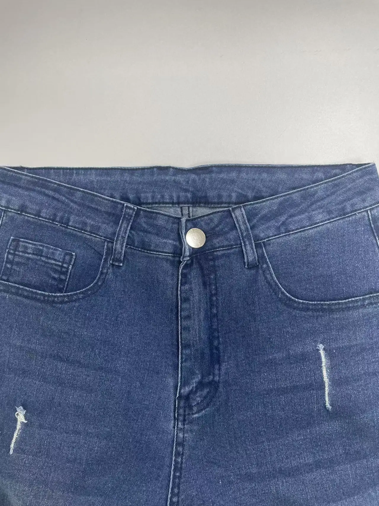 Men's Slim Fit Stretch Denim Jeans with Ripped Detail & Contrast Stitching, Fashion Streetwear Casual Trousers for Daily Wear view 6