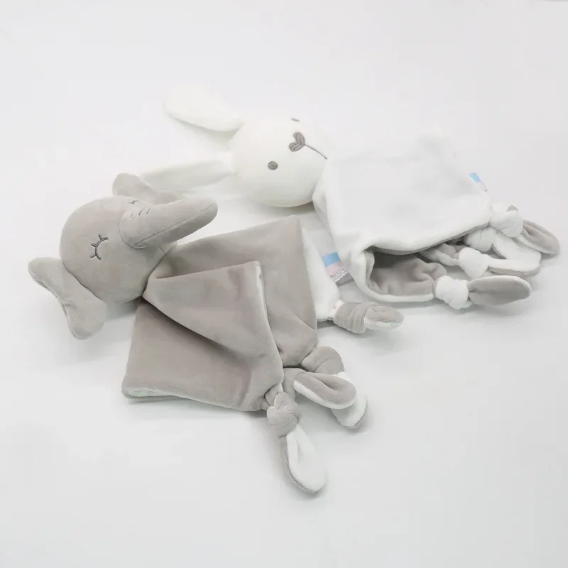 

Newborn Baby Plush Stuffed Toys Cute Animal Blanket Comforter Bunny Elephant Soothe Appease Towel Infant Stroller Toy Baby Gifts