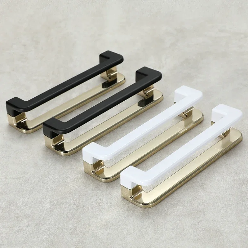 Simple Fashion Nordic Style Kitchen Handles Cabinet Home Door Handle Two-Color Drawer Furniture Handles Hardware