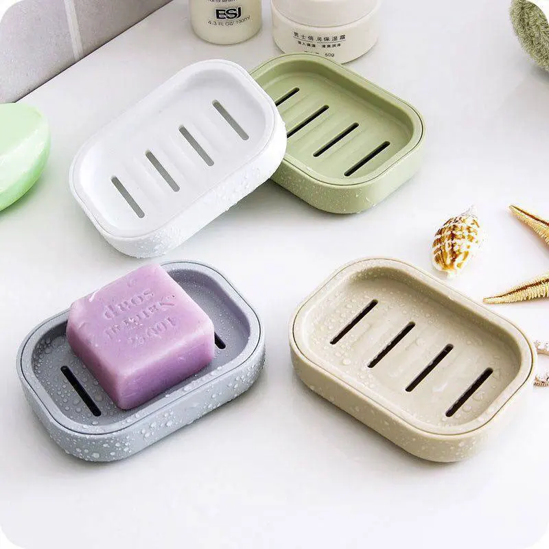 

1PC Bathroom Soap Dish Portable Home Shower Travel Hiking Holder Container Soap Box for Kitchen Bathroom Accessories