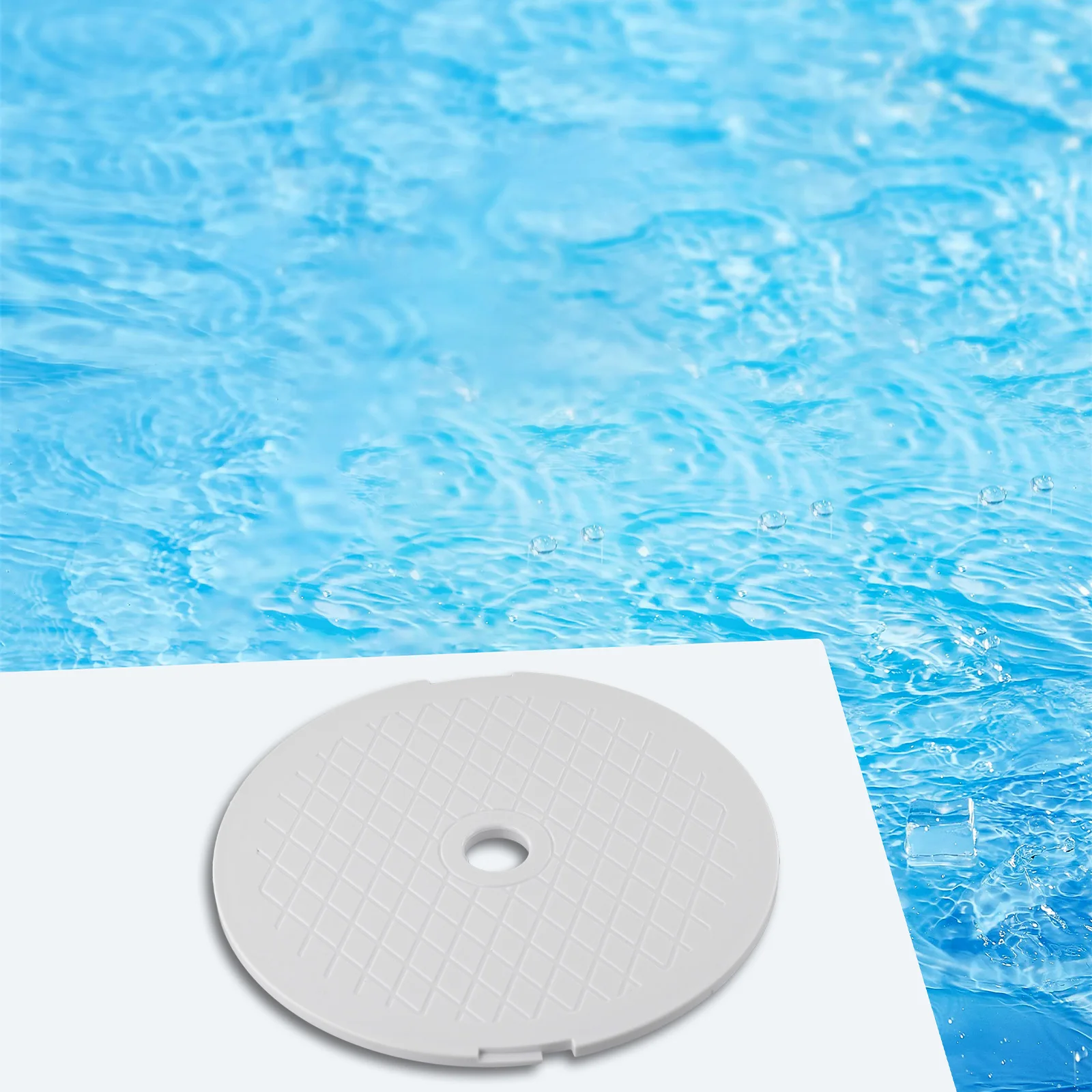 1 X cubierta de plástico para espumadera de piscina, cubierta redonda, piezas de repuesto para Hayward SPX1096, tapa de espumadera de piscina de PVC, cubierta de Spa
