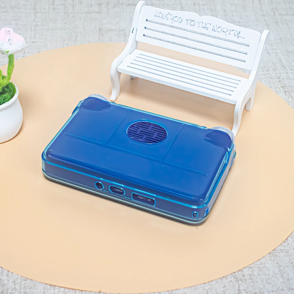 

TPU Protective Case for Retroid Pocket Flip 2 Game Console- Clear Anti-Drop Cooling Cover, Shock-Resistant with Comfortable Grip