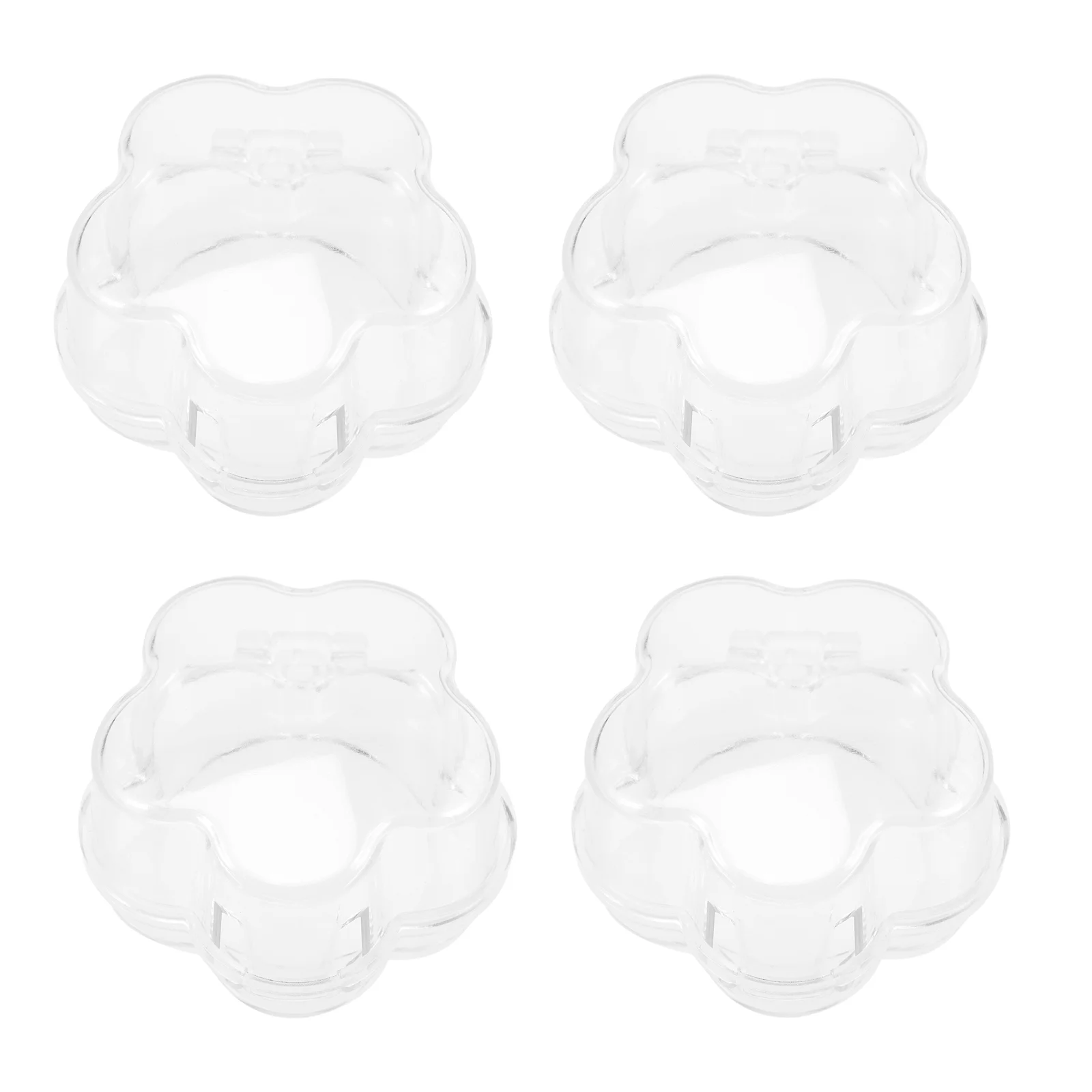4 Pcs Gas Protection Cover Child Proof Stove Guard Knob Safety Covers for Oven Burner Guards Transparent Childproof Lock