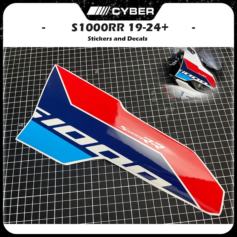 Front Fairing Shell Sticker Decal For BMW S1000RR 2019-2024, Left Side Custom Graphics, 2023-2024 New