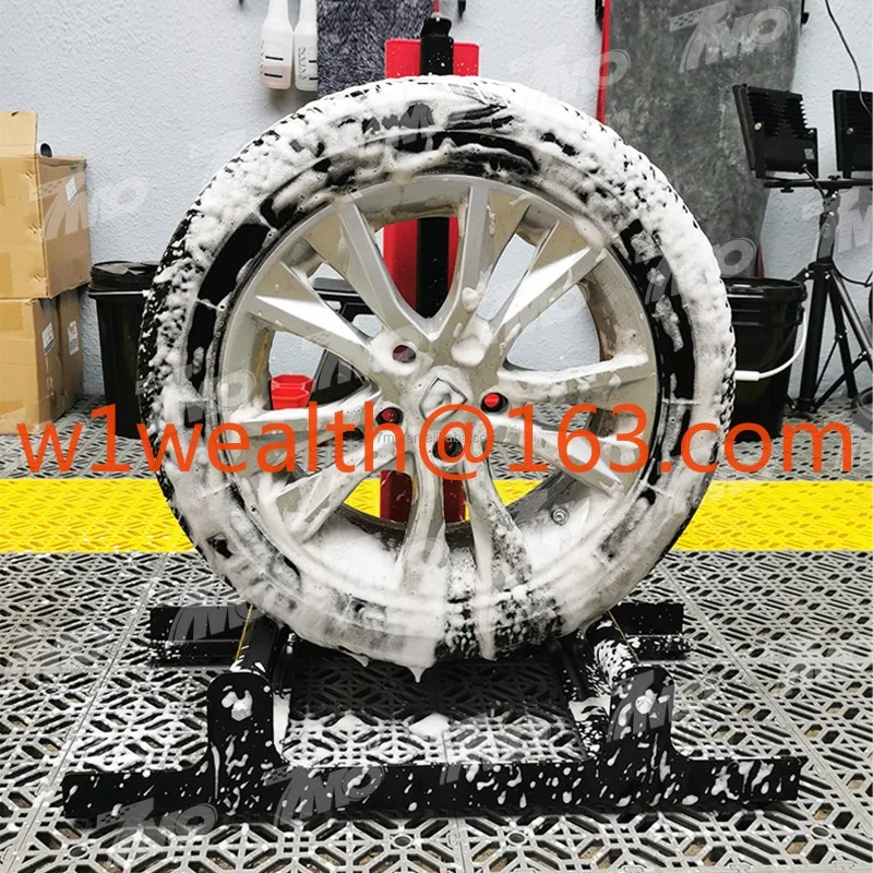 7mo carro automóvel cubo de pneu limpeza cristal chapeamento manutenção colocando quadro rotativo rolamento poupança trabalho ferramentas detalhando carro