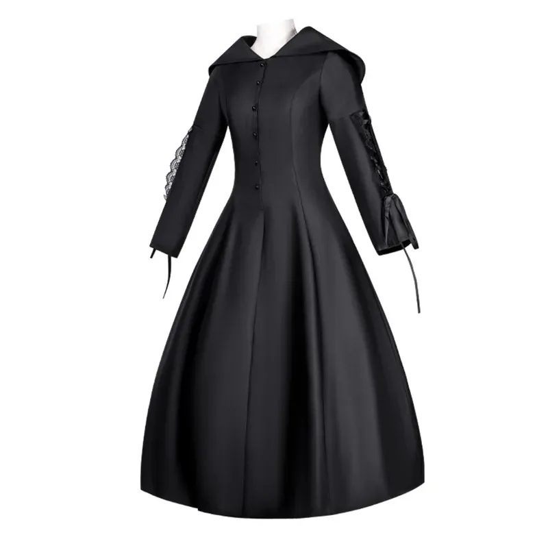 

2025 yiyi Halloween Role Playing Witch Vampire Costume Mask Girl Disfraz Carnival Dress up Party Medieval Renaissance Costu