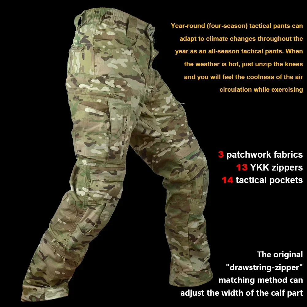 Tactical Pants Military Clothing Men Work Clothes US Army Cargo Pants Outdoor Combat Trousers Airsoft Paintball Multi Pockets