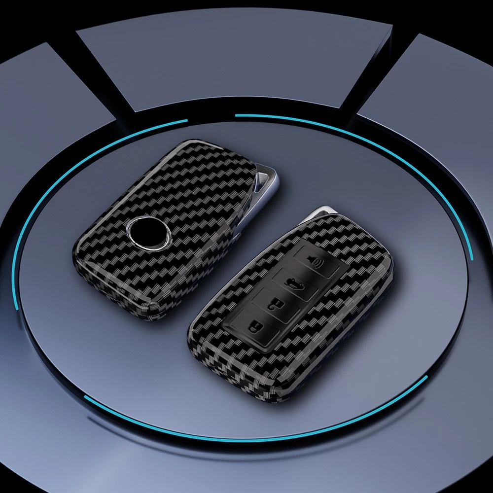 ABS Carbon Fiber Style Car Key Case Cover For Lexus NX IS RX ES GX LX LS UX GS 200 260 300 350 NX200 NX300 RX350 ES300
