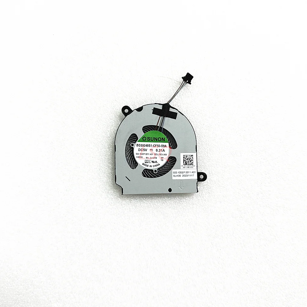 

Вентиляторы охлаждения процессора компьютера 5 В постоянного тока для DELL Latitude 13 5300 5310 2-в-1 0KC1WR 023.100EP.0011 0B EG50040S1-CF50-S9A Кулер-вентилятор