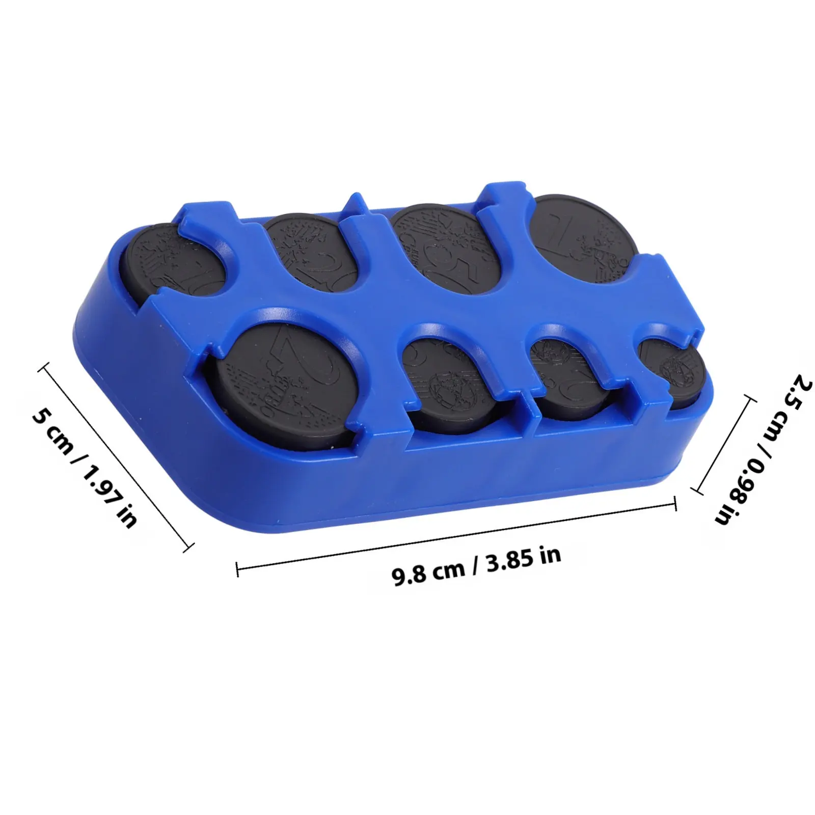 Portable Coin Holder Storage Box Large Capacity Waterproof Organizer Compact Coin Display Case for Car and Home