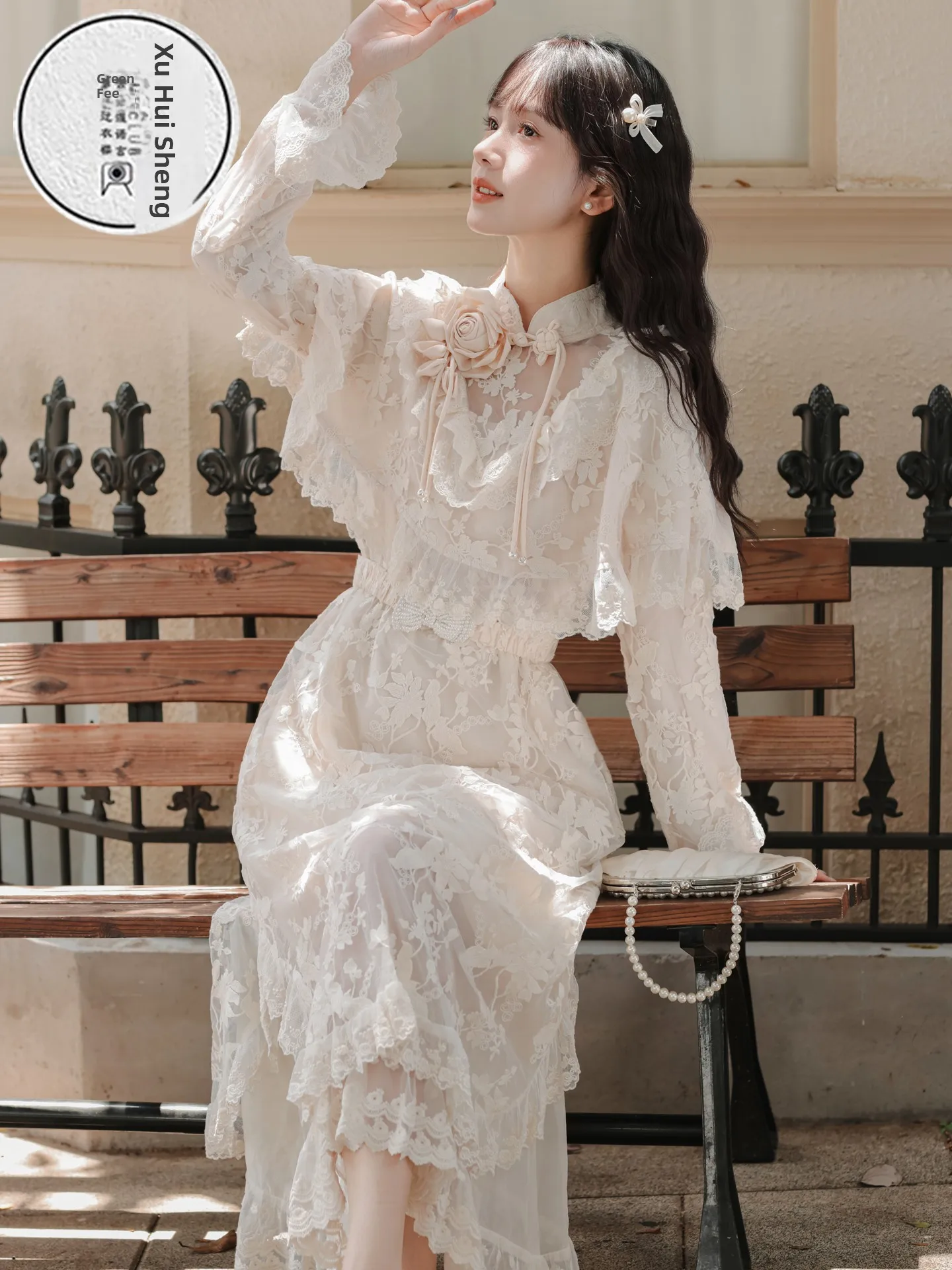 

Retro Sle Wedding Dr Ele Ladylike Long Skirt High Waist Puffy Skirt Polyester Fiber Church Photoaphy Dr