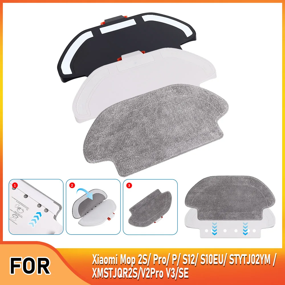 Uchwyt na ściereczki do mopa do odkurzaczy Xiaomi Vacuum Mop P/PRO/Viomi V2 Pro/V3 SE/STYTJ02YM/3C/2S/S10/S12/B106GL, ściereczka do mopa do odkurzacza