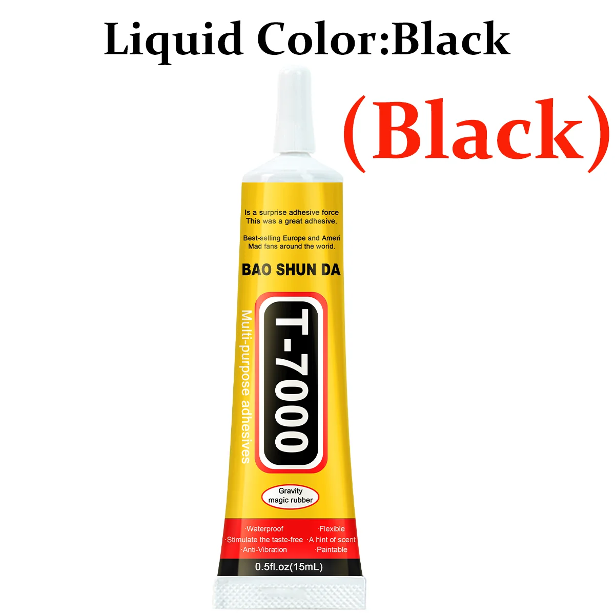 15ML 50ML 110ML B-7000 Klarer Kontakt-Telefonreparaturkleber Universal Glas Kunststoff DIY Kleber T7000 mit Präzisionsapplikatorkleber